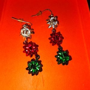 Christmas Bow Earrings